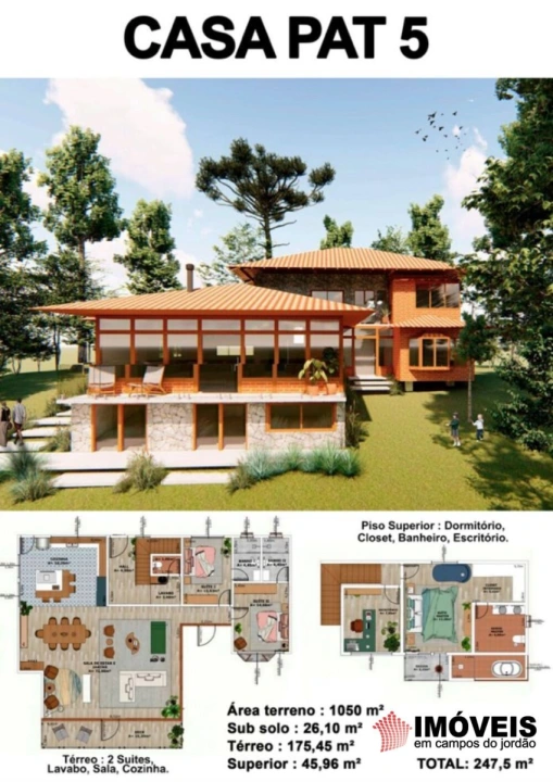 Casa Residencial para Venda - Campos do Jordão, Alto da Boa Vista - REF: 2837 Imagem da galeria de fotos: Casa Residencial para Venda - Campos do Jordão, Alto da Boa Vista - REF: 2837