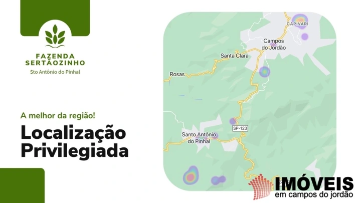 Fazenda Rural para Venda - Campos do Jordão, Sertãozinho em Santo Antônio do Pinhal - REF: 2734 Imagem da galeria de fotos: Fazenda Rural para Venda - Campos do Jordão, Sertãozinho em Santo Antônio do Pinhal - REF: 2734