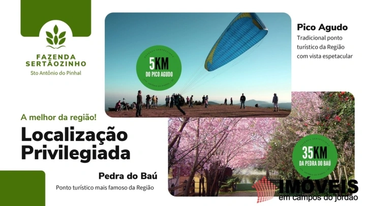 Fazenda Rural para Venda - Campos do Jordão, Sertãozinho em Santo Antônio do Pinhal - REF: 2734 Imagem da galeria de fotos: Fazenda Rural para Venda - Campos do Jordão, Sertãozinho em Santo Antônio do Pinhal - REF: 2734